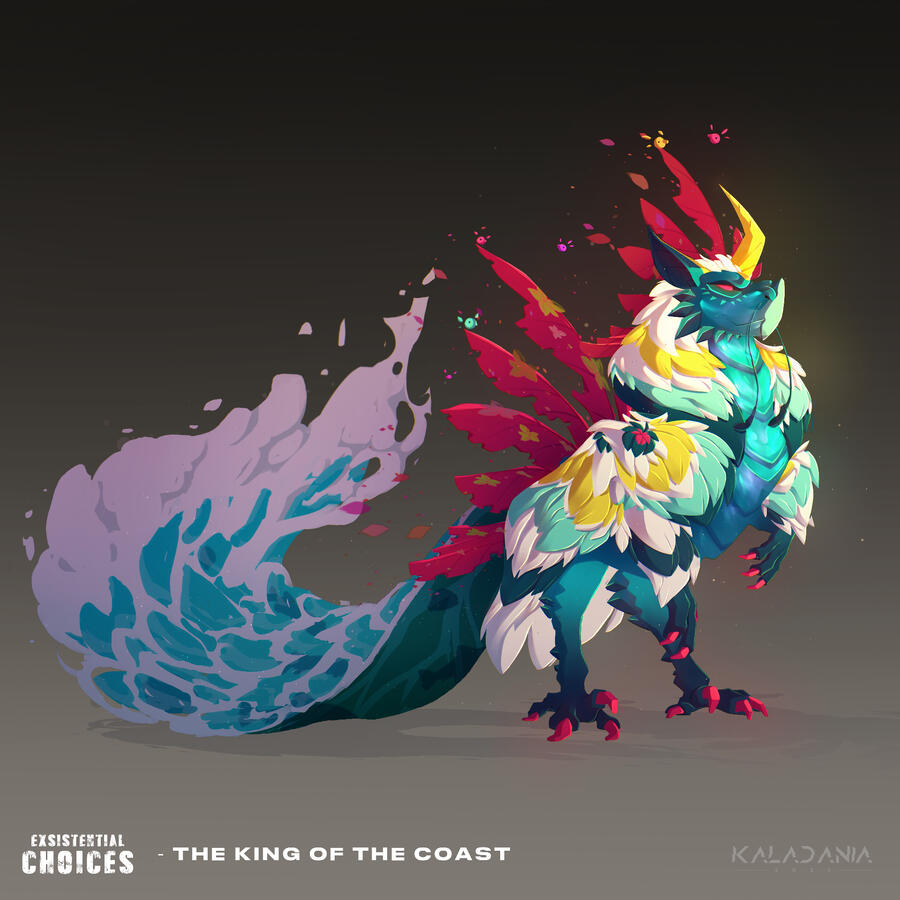 Finished Render of a character concept design - 'The King of the Coast'